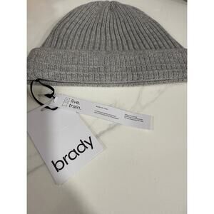Brady Live Merino Wool Rib Knit Beanie Hat Winter Warm O/S Unisex NWT